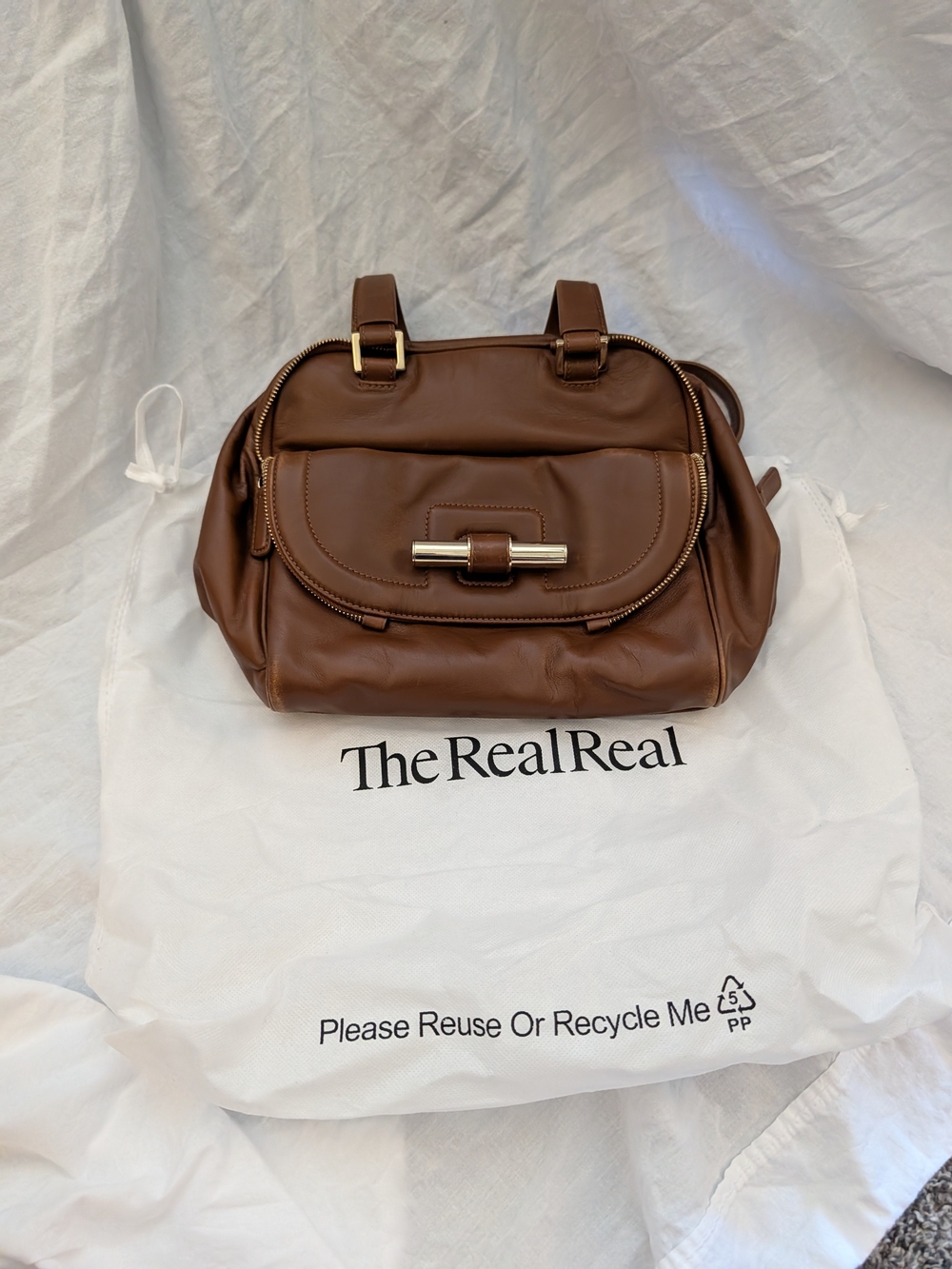 Jimmy Choo Tan Leather Purse